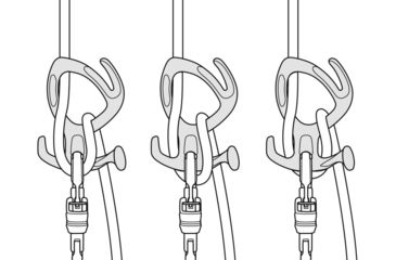 Image of Petzl Pirana Belay, Orange, D005AA00