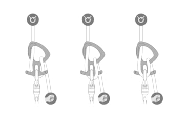 Image of Petzl Pirana Club Descender, Black, D005BA01