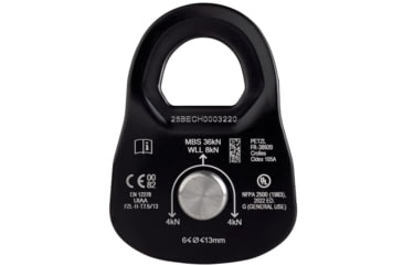 Image of Petzl Rescue Pulley, Black, Medium, P050BA01