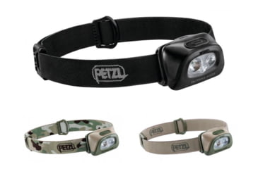 Image of Petzl Tactikka Plus RGB LED Headlamp, Black, Camo, Desert