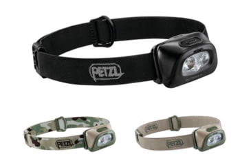 Image of Petzl TactikkaPlus LED Headlamp, Black, Camo, Desert