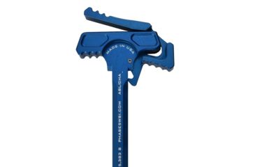 Image of Phase 5 Weapon Systems Inc Ambi-Battle Latch/Charging Handle Assembly, DPMS Gen I/LR-308/AR-10, .308, 7075 Aluminum, Anodized, Blue, ABL/CHA308-BLUE