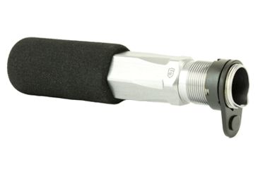 Image of Phase 5 Weapon Systems Inc AR-15 Pistol Hex-2 End Plate Foam Pad Buffer Tube, Includes Castle Nut, Gray, PH5HEX-2-GREY