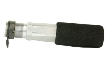 Image of Phase 5 Weapon Systems Inc AR-15 Pistol Hex-2 End Plate Foam Pad Buffer Tube, Includes Castle Nut, Gray, PH5HEX-2-GREY