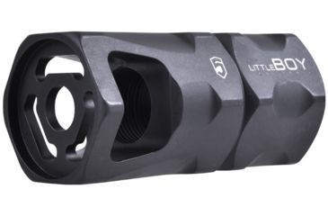 Image of Phase 5 Weapon Systems Inc Littleboy Hex Brake, 9mm/7.62x39/6.8mm - 1/2-28 TPI, Black, littleBOY-1/2x28 9mm