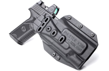 Image of PHLster Floodlight OWB Holster, X300, Ambidextrous, Black, Standard, 58