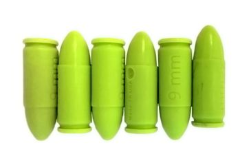 Image of Phoenix Technology Inert Training Ammo, 9mm, 6-Piece, Green ITA9MM-G
