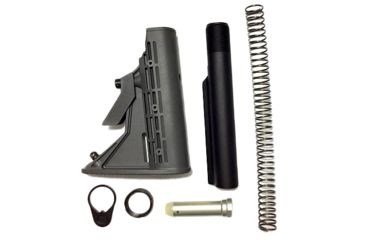 Image of Phoenix Technology Stock Kit, AR-15, 6-Position Adjustable, Commercial Spec, Buffer/Buffer Tube/Buffer Spring/Castle Nut/Retainer Ring, Urban Grey, AR15K-UG