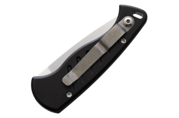 Image of Piranha Knives Auto Fingerling Automatic Folding Knife, 2.5in, 154CM, Plain Blade, Satin, Black, Anodized Aluminum Handle, P-2BK