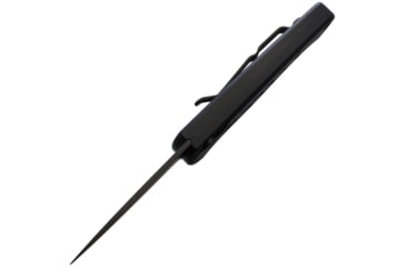 Image of Piranha Knives Auto Fingerling Automatic Folding Knife, 2.5in, 154CM, Plain Blade, Black Oxide, Black Anodized Aluminum Handle, P-2BKT