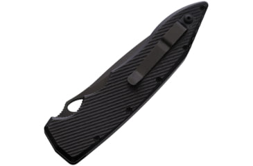 Image of Piranha Knives Auto Predator Automatic Automatic Folding Knife, 4in, CPM S30V, Black Oxide Partially Serrated Blade, Black Textured Aluminum Handle, P-10BKTS