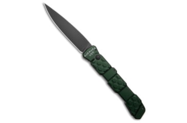 Image of Piranha Piranha 21 Tactical Automatic Knife Green Aluminum 3.4" Black, Green, CPM S30V, adult, BHQ-190012