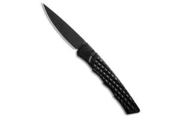 Image of Piranha Piranha Crossfire Automatic Knife Black Aluminum 3.1" Black P-23BKT, Black, 154CM, adult, BHQ-208140