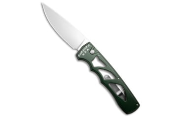 Image of Piranha Piranha MagnaRaptor Automatic Knife Green Aluminum 3.4" Satin, Green, CPM MagnaCut, adult, BHQ-217568