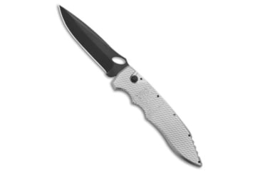 Image of Piranha Piranha Mini Predator Tactical Automatic Knife Silver 3.5" Black , Gray, CPM S30V, adult, BHQ-142360