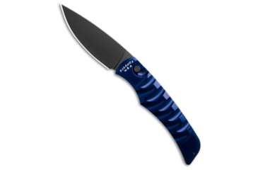 Image of Piranha Piranha Paradox Automatic Knife Blue Aluminum 3.1" Black P-24BT, Blue, 154CM, adult, BHQ-208173