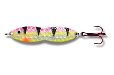 Image of PK Lures Flutter Fish Spoon 3/8 oz., Red Tiger Glow, FF2RTG