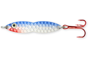 Image of PK Lures Flutter Fish Spoon 3/8 oz., Blue Pearl Glow, FF2BPG