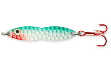 Image of PK Lures Flutter Fish Spoon 3/8 oz., Green Pearl Glow, FF2GPG