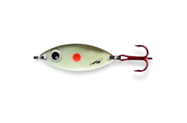 Image of PK Lures PK Spoon, 1/8 oz. Red Dot Glow, PK1RDG