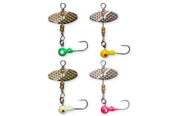 Image of PK Lures Spin A Jig Jr 1/16 oz, 4 pack, White, Pink Yellow, Lime Green, PKSAJ4PK