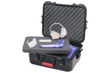 Image of Plano All Weather Extra Large Pistol Case w/ Deluxe Latches, 20.75in, Black, 108031