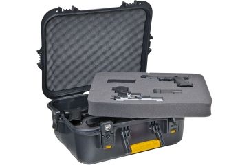 Image of Plano All Weather Extra Large Pistol Case w/ Deluxe Latches, 20.75in, Black, 108031