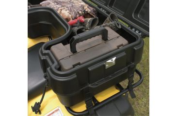 Image of Plano Rear Mount ATV Box w/ Hinged Cover - Black 1510-01