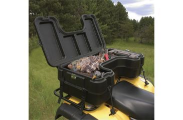 Image of Plano Rear Mount ATV Box w/ Hinged Cover - Black 1510-01