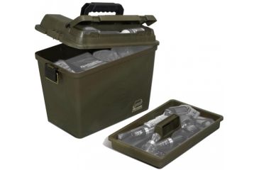 Image of Plano Extra Large Field Case w/ Partitions - 17in x 10.38in x 13, OD Green w/ BC logo 1812-19