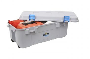 Image of Plano 108 Quart Marine Box with OR seal and Wheels, Marine Grey/Blue, 191960