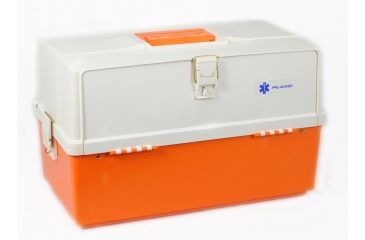 Image of Plano XL Front Access 3 Tray Box - Orange &amp; White 747-004