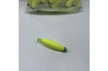 Image of Plastilite Cigar Snap-On Foam Float, 2-1/2in, Weighted Yellow, 50 Per Bag, 50SC250WY