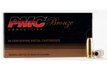 Image of PMC Ammunition Bronze .40 S&amp;W 165 Grain Jacketed Hollow Point Brass Cased Pistol Ammo, 50 Rounds, 40B