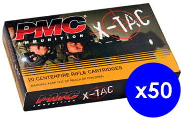 Image of PMC Ammunition 556K X-Tac 5.56x45mm NATO 62 grain Light Armor Piercing Brass Centerfire Rifle Ammo, 1000 Rounds