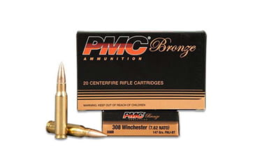 Image of PMC Ammunition Bronze Rifle Ammo .308 Win 147 gr FMJBT 2780 fps - 500/ct, 308B Case