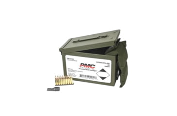 Image of PMC Ammunition 5.56x45mm NATO 55 Grain Fuul Metal Jacket Brass Cased Rifle Ammunition, 1680 Rounds, 556XMB