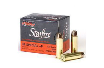 Image of PMC Ammunition Starfire .38 SPL+P 125 Grain SFHP Brass Cased Pistol Ammo, PMC38SFA