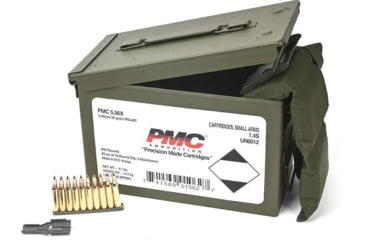 Image of PMC Ammunition X-Tac 5.56x45mm NATO 55 Grain Full Metal Jacket Rifle Ammo, Metal Box, 840 Rounds, 1102741