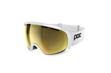 Image of POC Fovea Clarity With Extra Lens Snow Goggles, Hydrogen White/Spektris Gold, 40405WHG