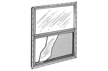 Image of POCAHONTAS ALUMINUM COMPANY Pac Vertical Aluminum Sliding Window - 30-1/4in x 27in, White, 0403021-WTE