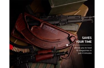Image of PODAVACH U-Loader , Basic, AR15, AK Magazine Speed Loader, Natural wood, NSN n, L15BR