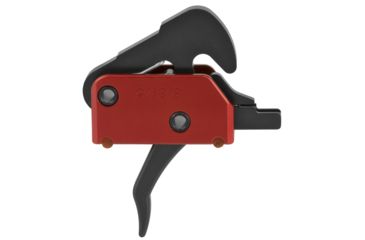 Image of POF USA Standard Two Stage Trigger with KNS Pins, 4.5 lb Pull Weight, Red/Black, 1511