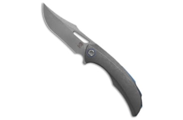 Image of Poikilo Blade Poikilo Blade Armadillo S2 Frame Lock Knife Dark Stonewash Titanium 3.5" DSW, Gray, Bohler M398, adult, BHQ-224624