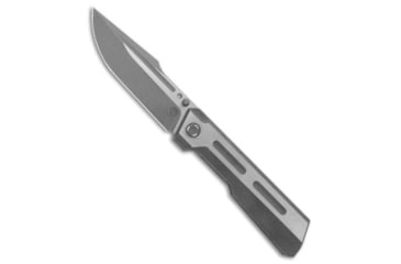 Image of Poikilo Blade Poikilo Blade Marlin Frame Lock Knife Brushed Dark SW Ti 3.7&quot; Brushed Dark SW, Gray, Bohler M398, adult, BHQ-208805