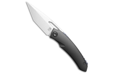 Image of Poikilo Blade Poikilo Blade Tero Frame Lock Knife DLC Titanium 3.4&quot; Satin, Black, Bohler M398, adult, BHQ-208802