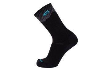 Image of Point 6 37.5 Hiking Peak Light Crew Men's Socks, Black, X-Large 3570-204-08