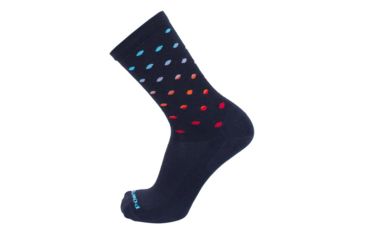 Image of Point 6 Active Dot Fade Ultra Light Crew  Men's Socks, Black, Small 1799-204-06