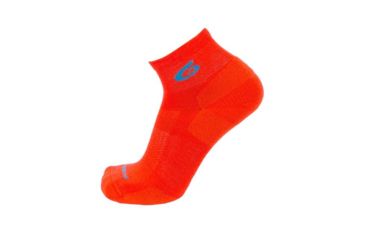 Image of Point 6 Active Extra Light Mini Crew Mens Socks, Coral, Medium, 2153-280-06
