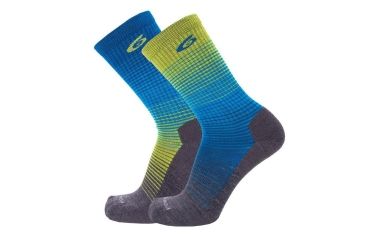 Image of Point 6 Active Rise Extra Light Crew  Men's Socks, Lime, Medium 2547-240-06